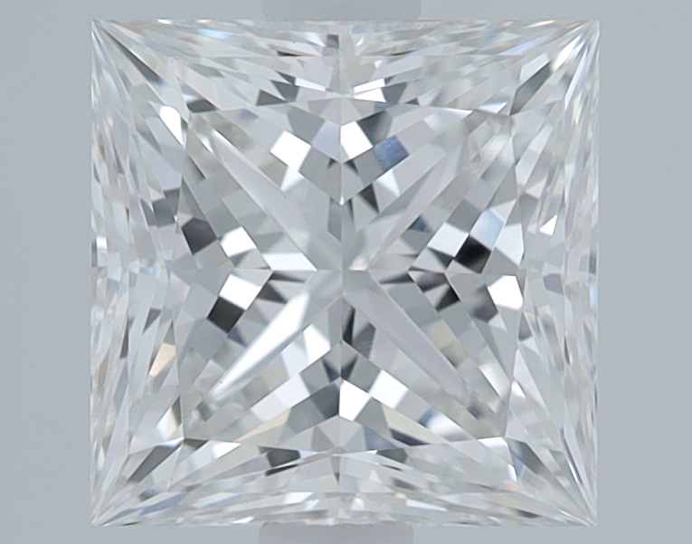 1.69 carat Princess lab grown diamond, G VS1, IGI certified