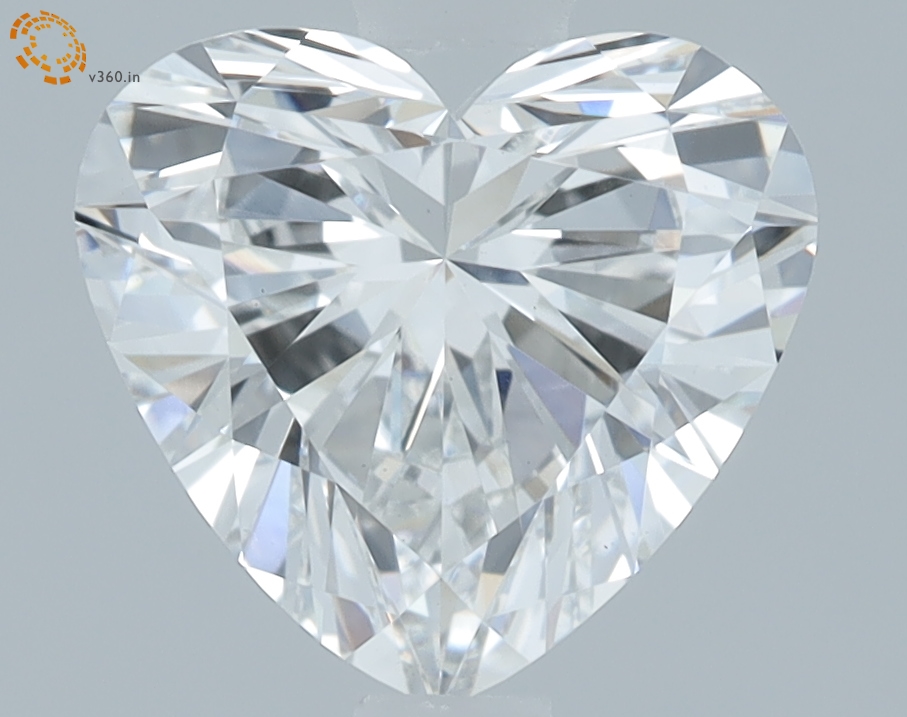 1.44 carat Heart lab grown diamond, E VS1, IGI certified