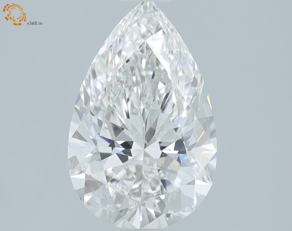 1.53 carat Pear lab grown diamond, G VVS2, IGI certified
