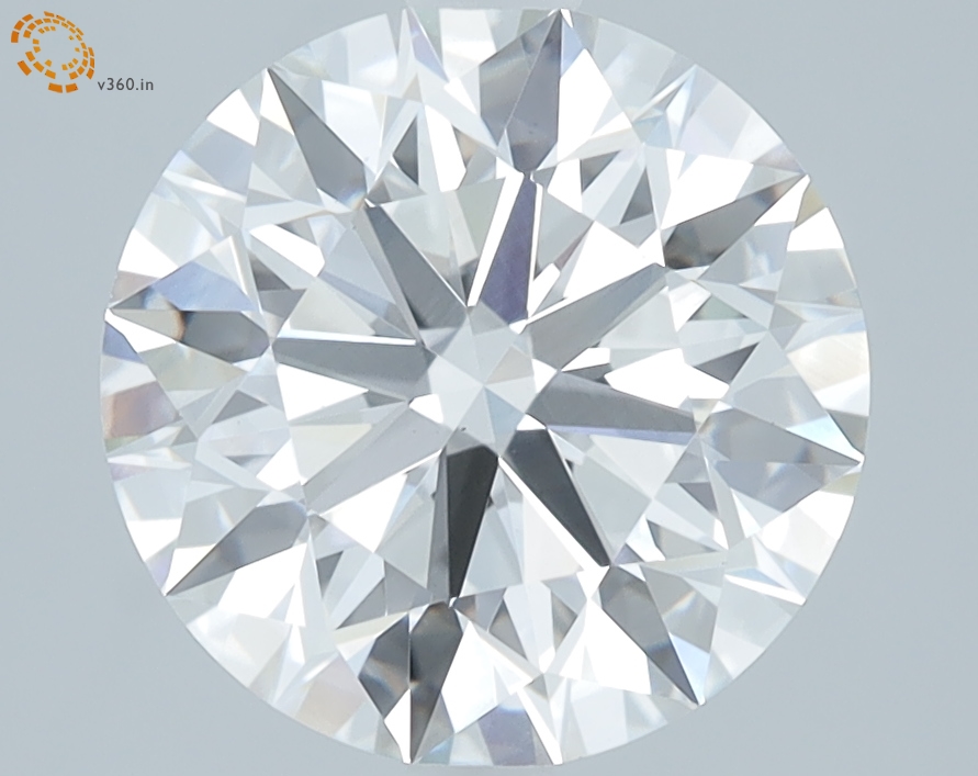 3.41 carat Round lab grown diamond, G VS1, IGI certified