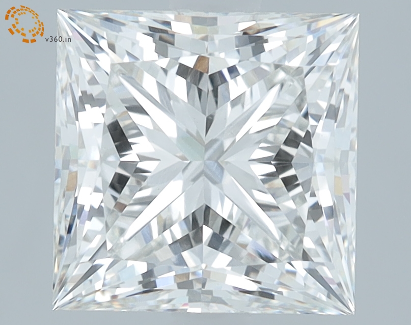 2.19 carat Princess lab grown diamond, G VS1, IGI certified
