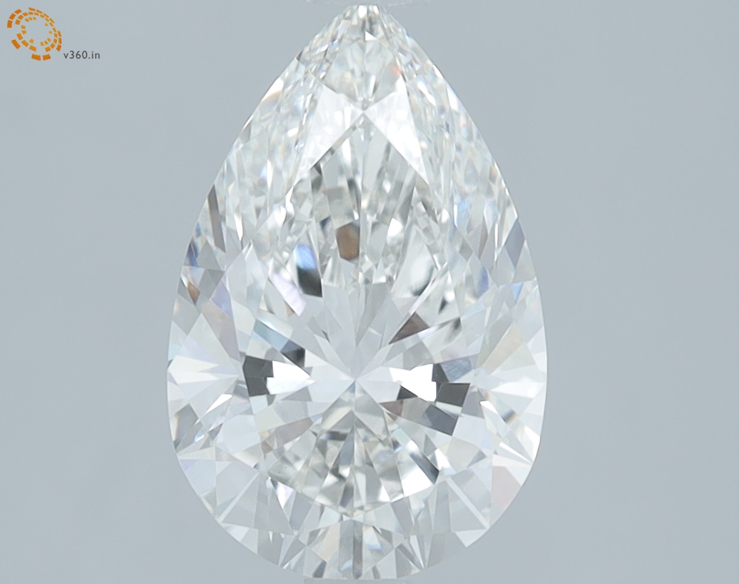 1.55 carat Pear lab grown diamond, G VVS2, IGI certified
