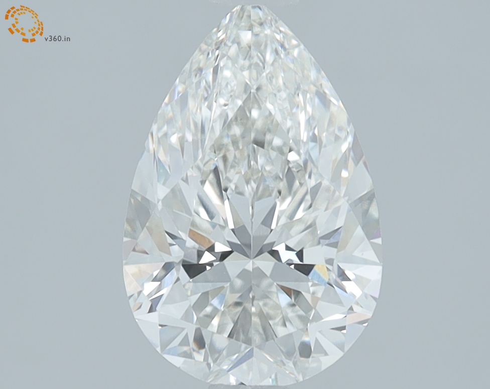 1.59 carat Pear lab grown diamond, G VVS2, IGI certified