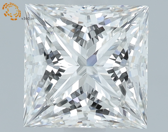 1.57 carat Princess lab grown diamond, G VVS2, IGI certified