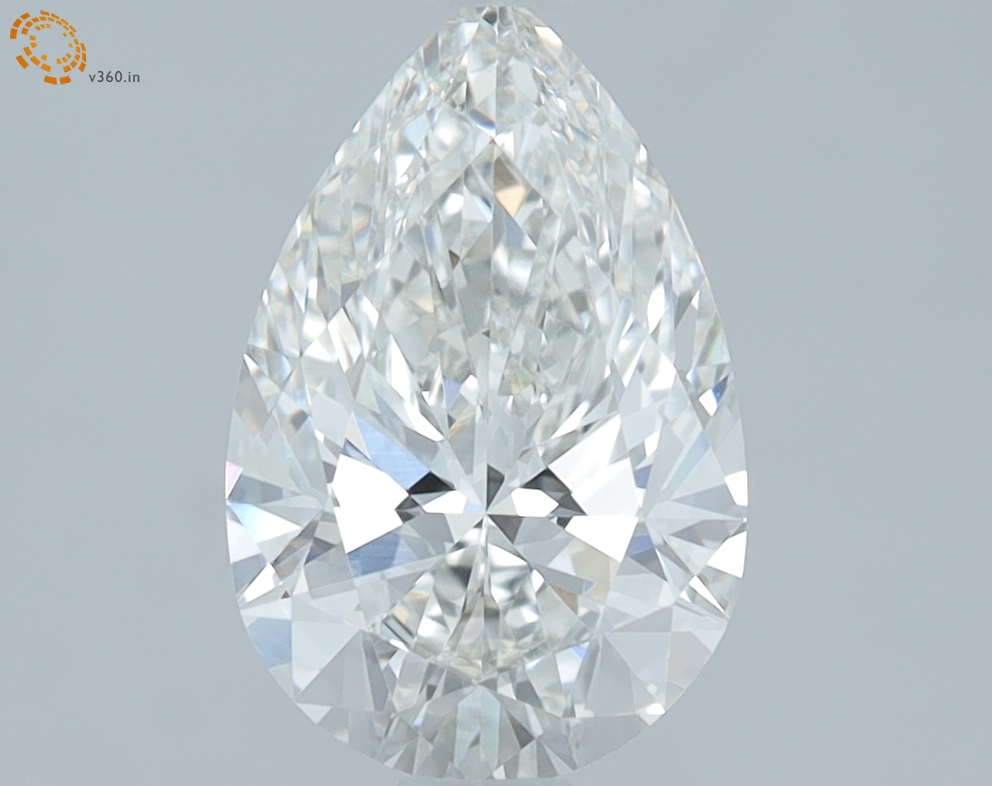 1.54 carat Pear lab grown diamond, G VVS2, IGI certified