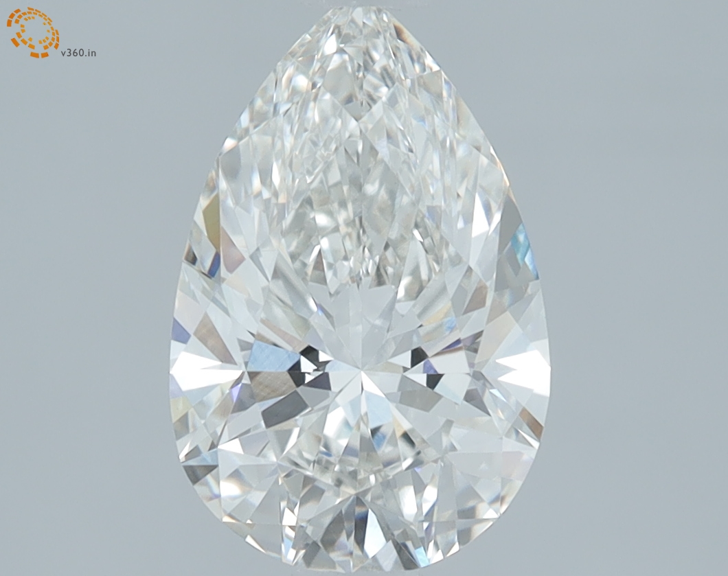 1.58 carat Pear lab grown diamond, G VVS2, IGI certified