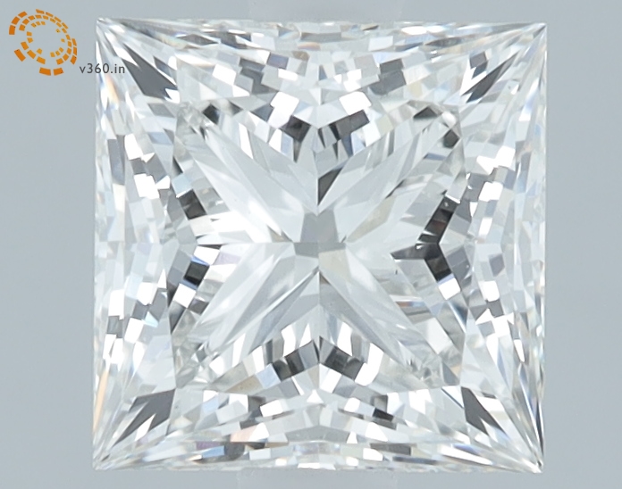 1.74 carat Princess lab grown diamond, G VS1, IGI certified