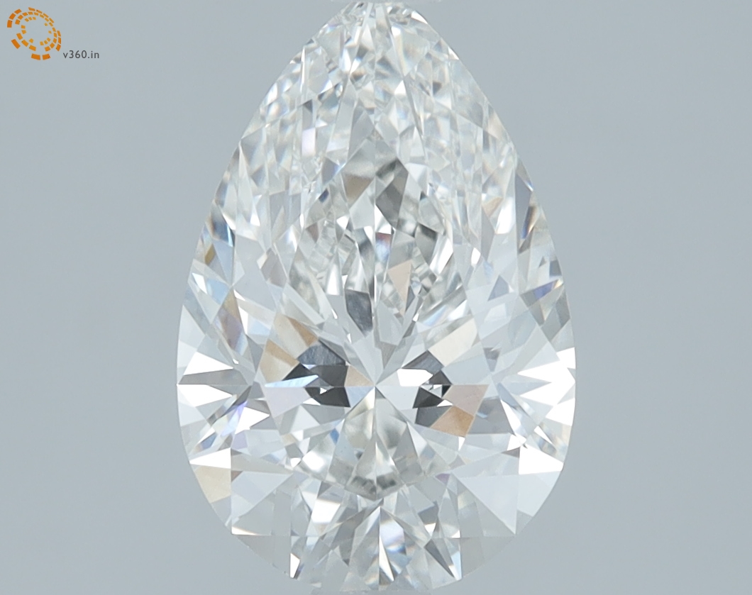 1.66 carat Pear lab grown diamond, G VVS2, IGI certified