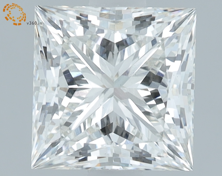 1.65 carat Princess lab grown diamond, G VS1, IGI certified