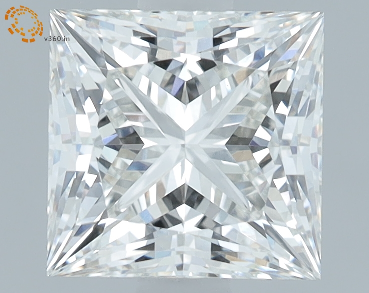 1.65 carat Princess lab grown diamond, G VS1, IGI certified
