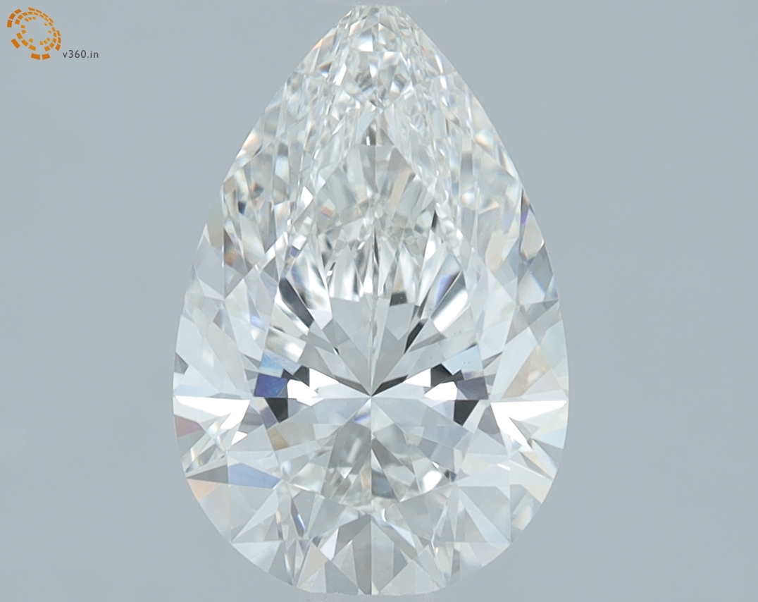 1.62 carat Pear lab grown diamond, G VVS2, IGI certified