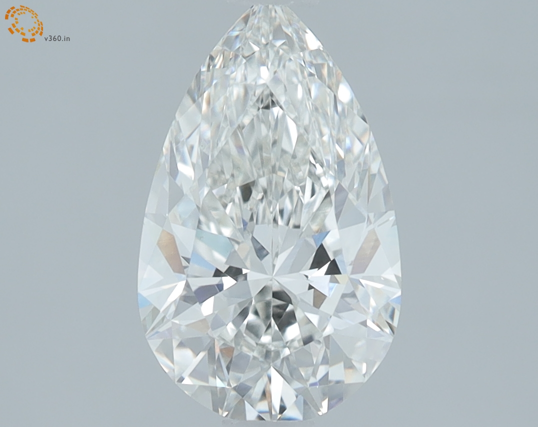1.51 carat Pear lab grown diamond, G VVS2, IGI certified