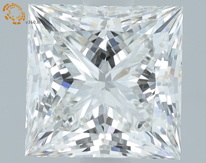 1.65 carat Princess lab grown diamond, G VVS2, IGI certified