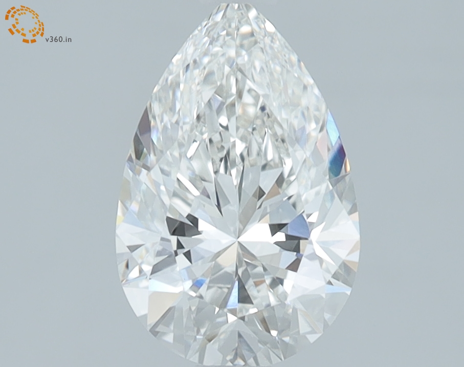 1.54 carat Pear lab grown diamond, G VVS2, IGI certified