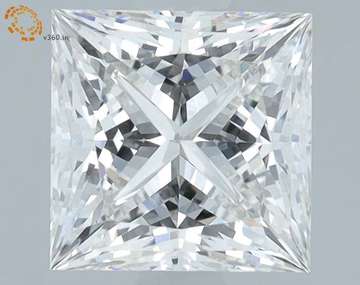 1.76 carat Princess lab grown diamond, G VS1, IGI certified
