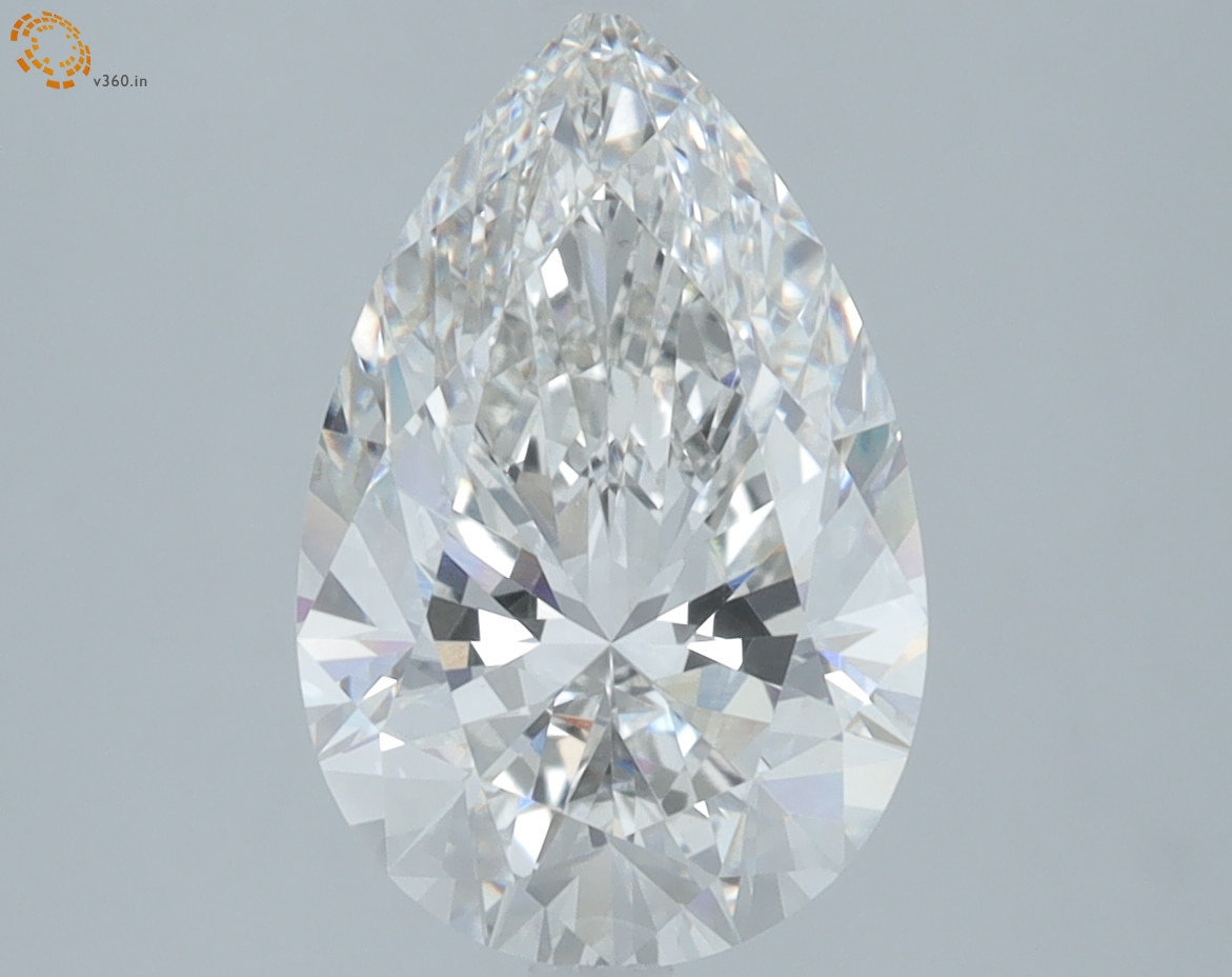 3.17 carat Pear lab grown diamond, G VS1, IGI certified