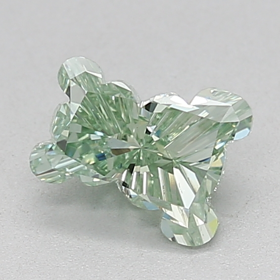 0.67 carat Fancy Intense Green Teddy lab grown diamond, VVS2, IGI certified