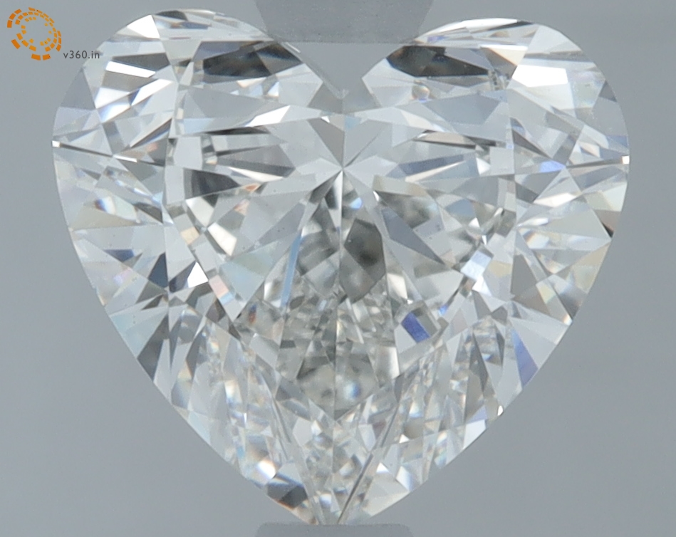 1.60 carat Heart lab grown diamond, G VS1, IGI certified