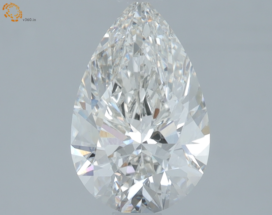 1.50 carat Pear lab-grown diamond, G VVS2, IGI certified