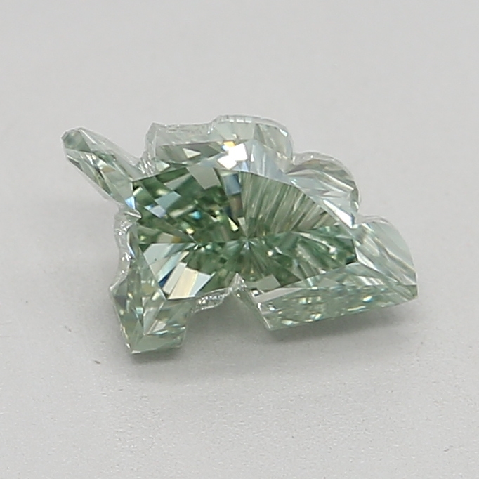 1.02 carat Fancy Vivid Green Unicorn lab grown diamond, VS1, IGI certified