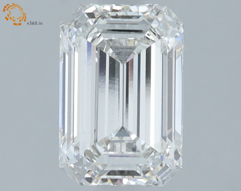 1.67 carat Emerald Cut lab grown diamond, G VS1, IGI certified