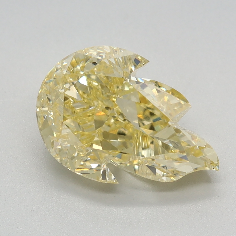 2.18 carat Fancy Intense Yellow Other lab grown diamond, VVS2, IGI certified