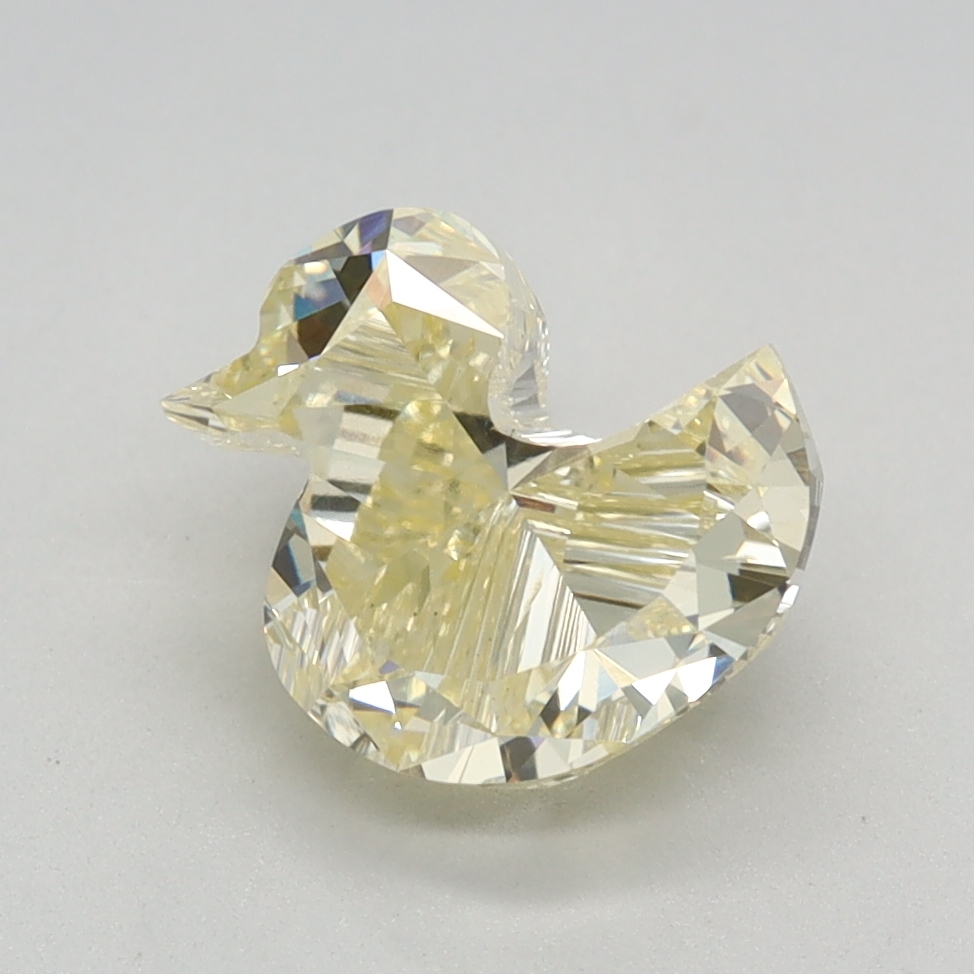2.06 carat Fancy Yellow Duck lab grown diamond, VS1, IGI certified