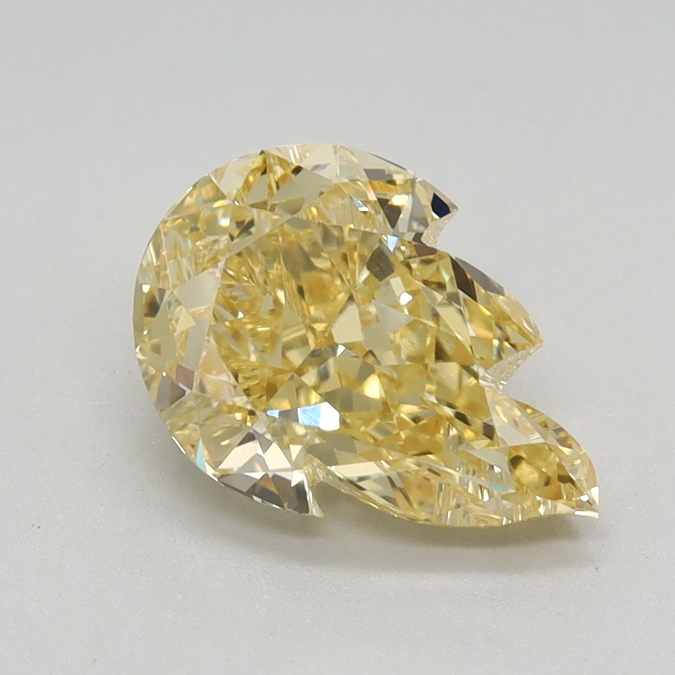 1.66 carat Fancy Vivid Yellow Other lab grown diamond, VVS2, IGI certified
