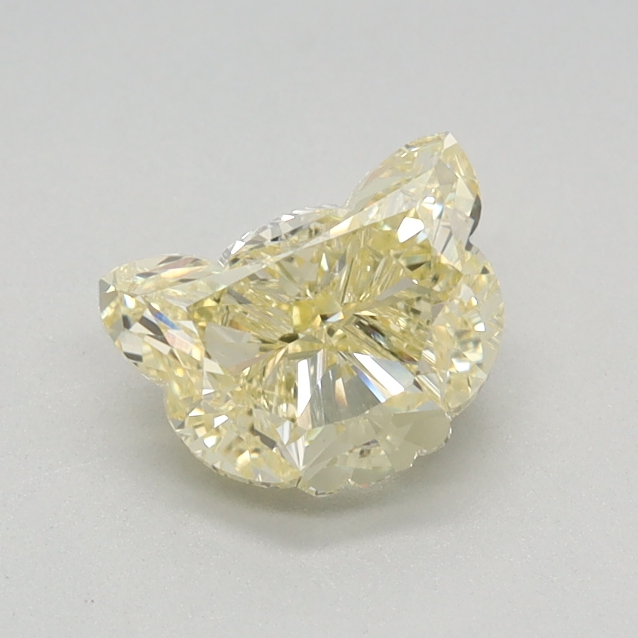 1.16 carat Fancy Yellow Cat lab grown diamond, VVS2, IGI certified