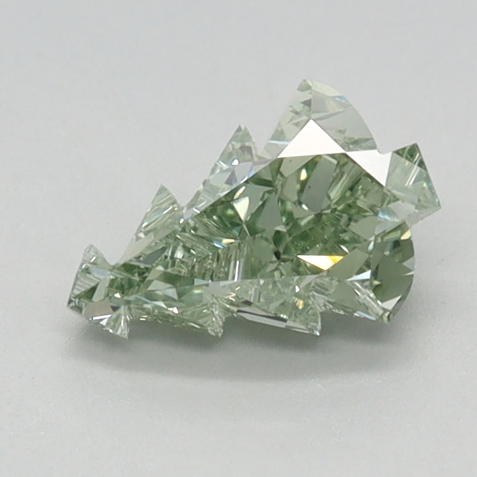 0.65 carat Fancy Intense Green Other lab grown diamond, VVS2, IGI certified