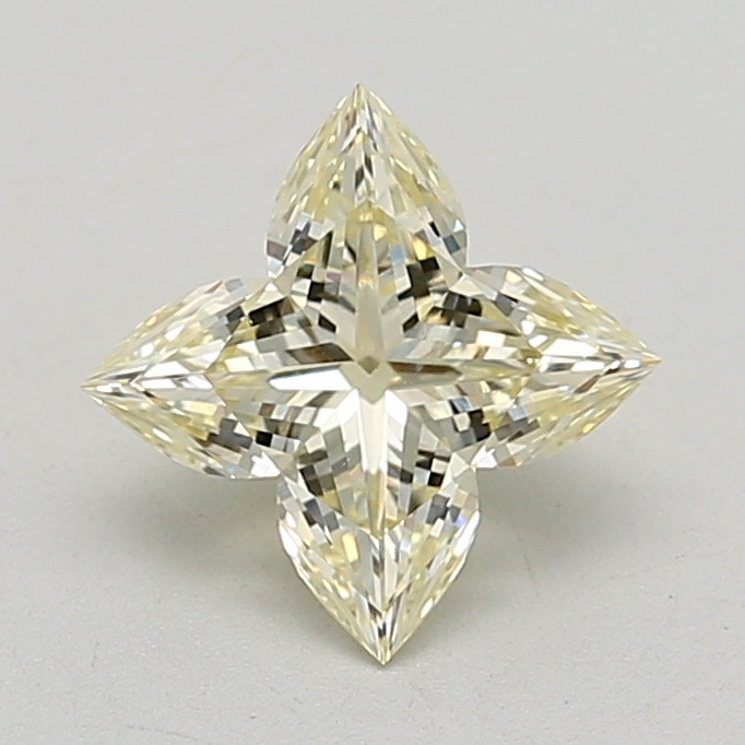 1.60 carat Fancy Light Yellow Lily Cut lab grown diamond, VVS2, IGI certified