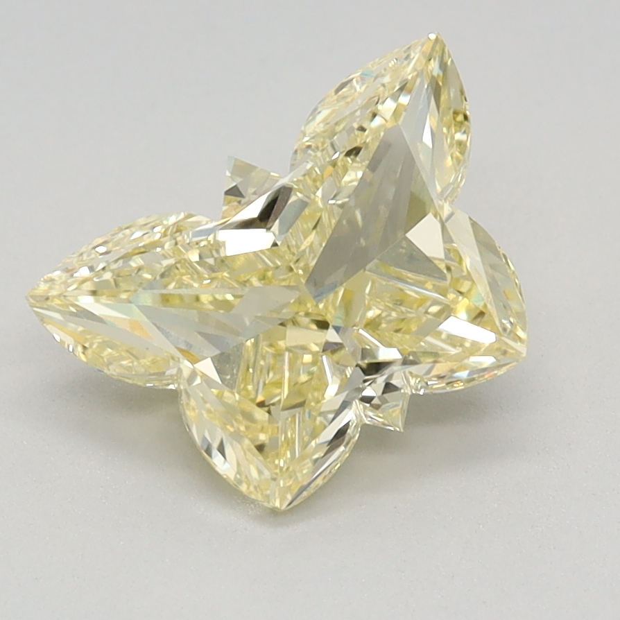 1.38 carat Fancy Intense Yellow Butterfly lab grown diamond, VVS2, IGI certified