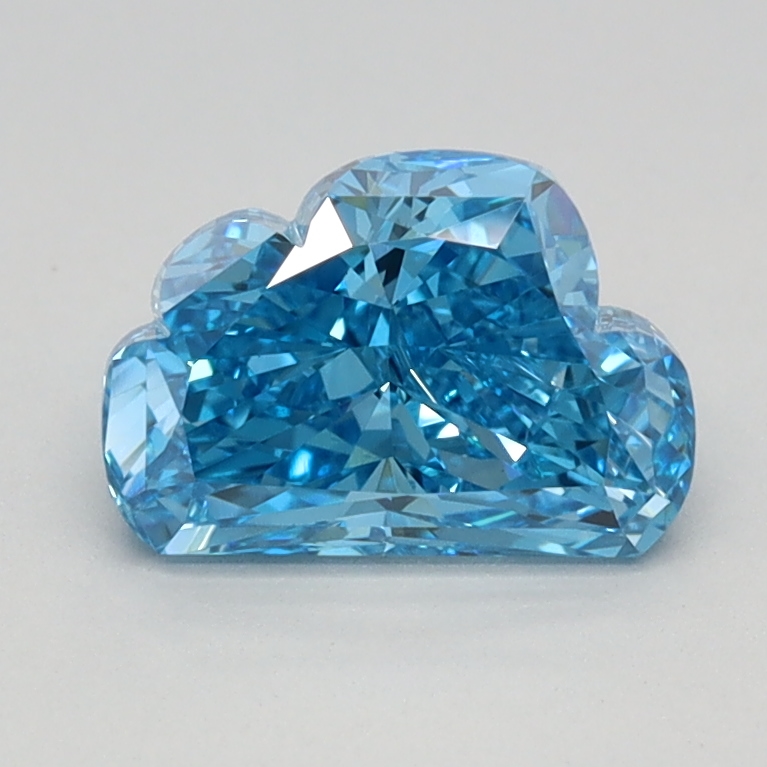 1.07 carat Fancy Vivid Blue Cloud lab grown diamond, VS1, IGI certified