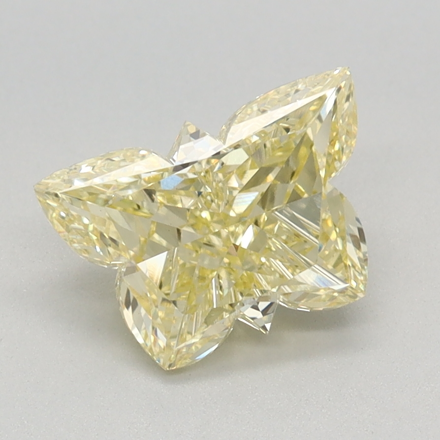1.40 carat Fancy Intense Yellow Butterfly lab grown diamond, VVS2, IGI certified