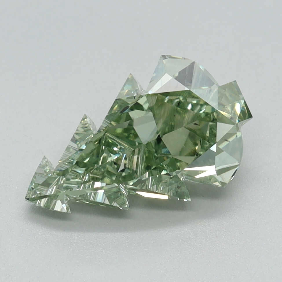 1.52 carat Fancy Intense Green Other lab grown diamond, VS2, IGI certified