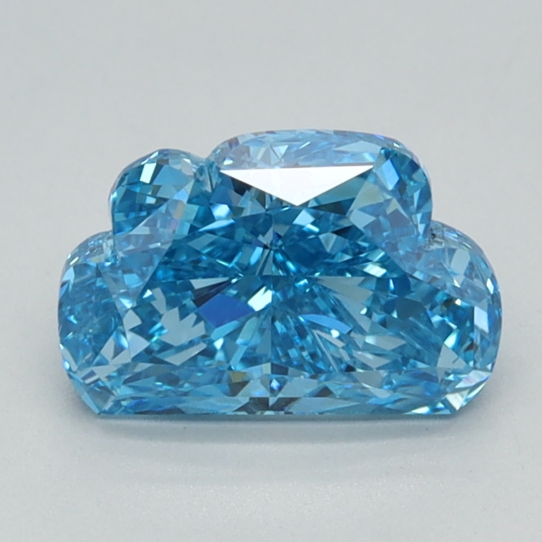 1.09 carat Fancy Vivid Blue Cloud lab grown diamond, VS1, IGI certified
