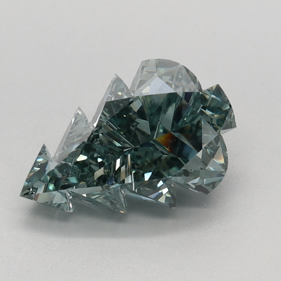 1.59 carat Fancy Intense Green Other lab grown diamond, VS1, IGI certified