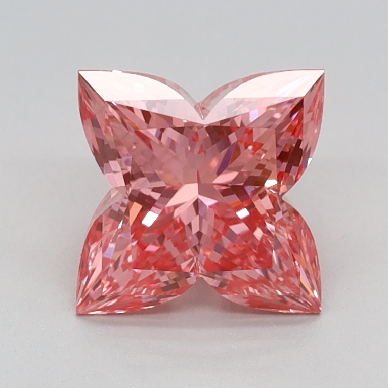 1.19 carat Fancy Vivid Pink Lily Cut lab grown diamond, VVS2, IGI certified