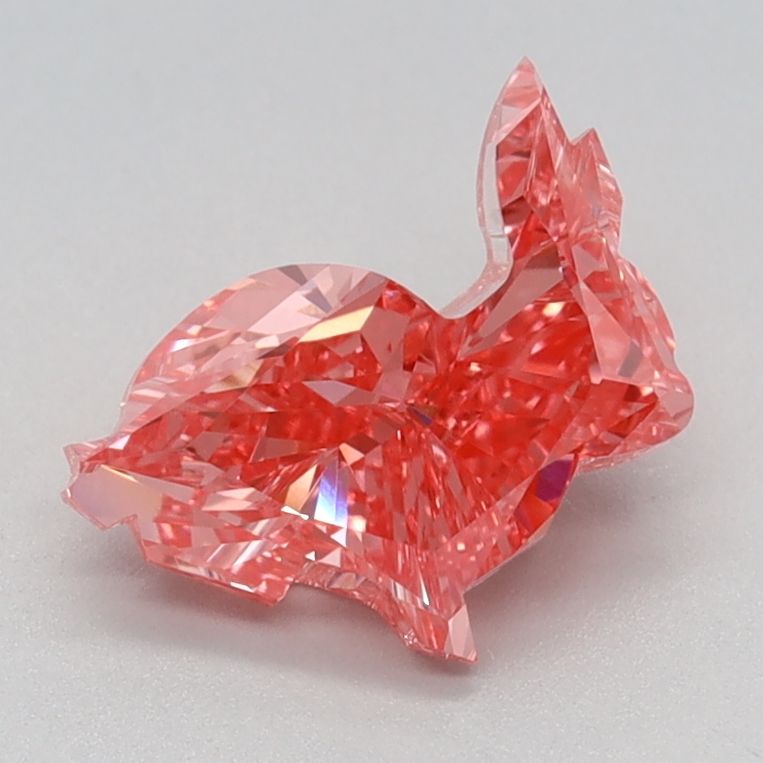1.18 carat Fancy Vivid Pink Other lab grown diamond, VVS2, IGI certified