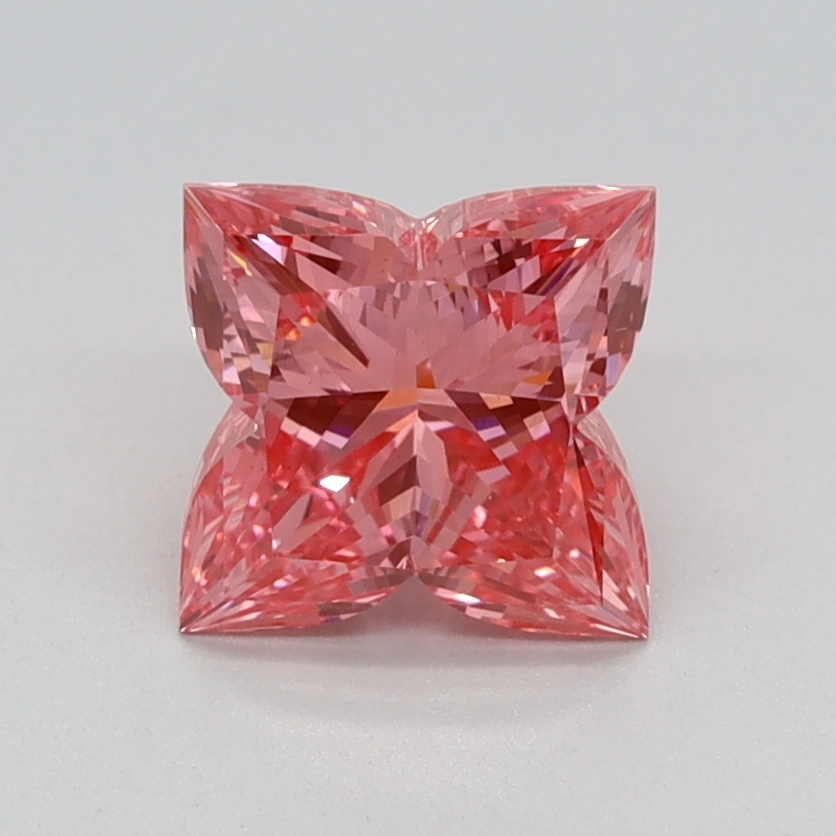 1.09 carat Fancy Vivid Pink Lily Cut lab grown diamond, VVS2, IGI certified