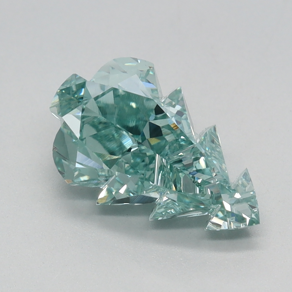 1.63 carat Fancy Intense Green Other lab grown diamond, VS1, IGI certified