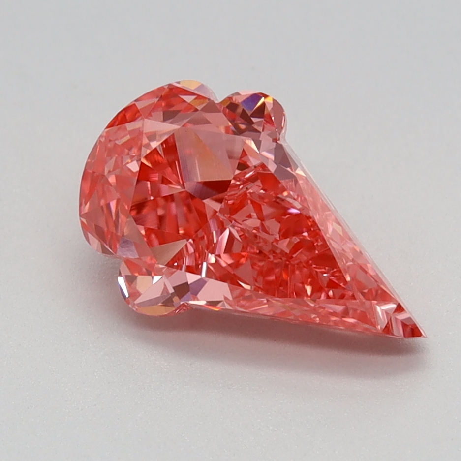 1.47 carat Fancy Vivid Pink Icecream lab grown diamond, VS1, IGI certified