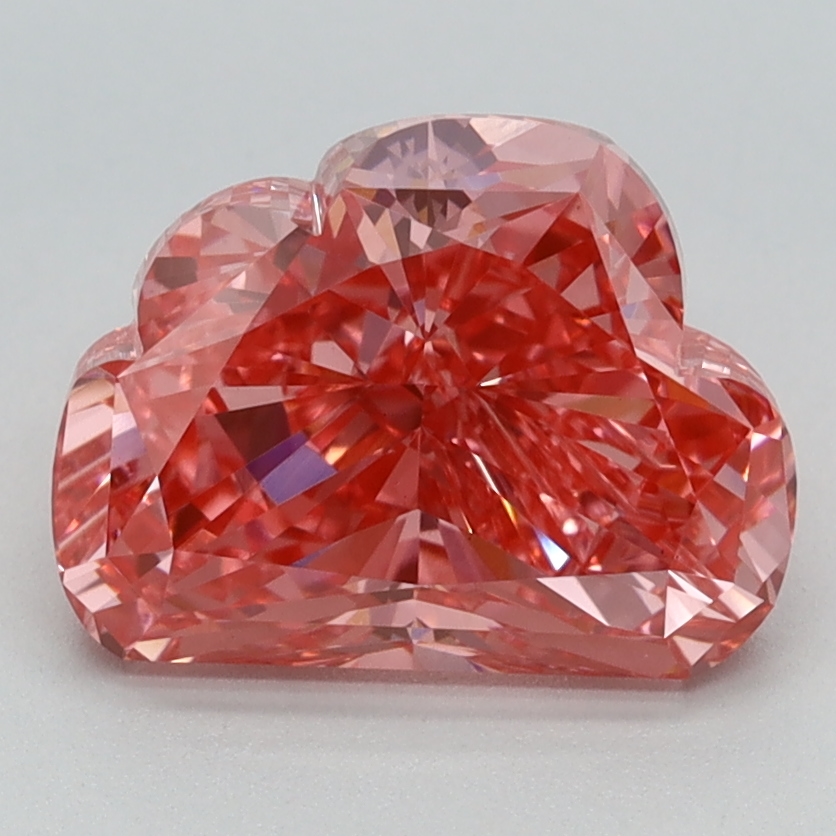 2.46 carat Fancy Vivid Pink Cloud lab grown diamond, VVS2, IGI certified