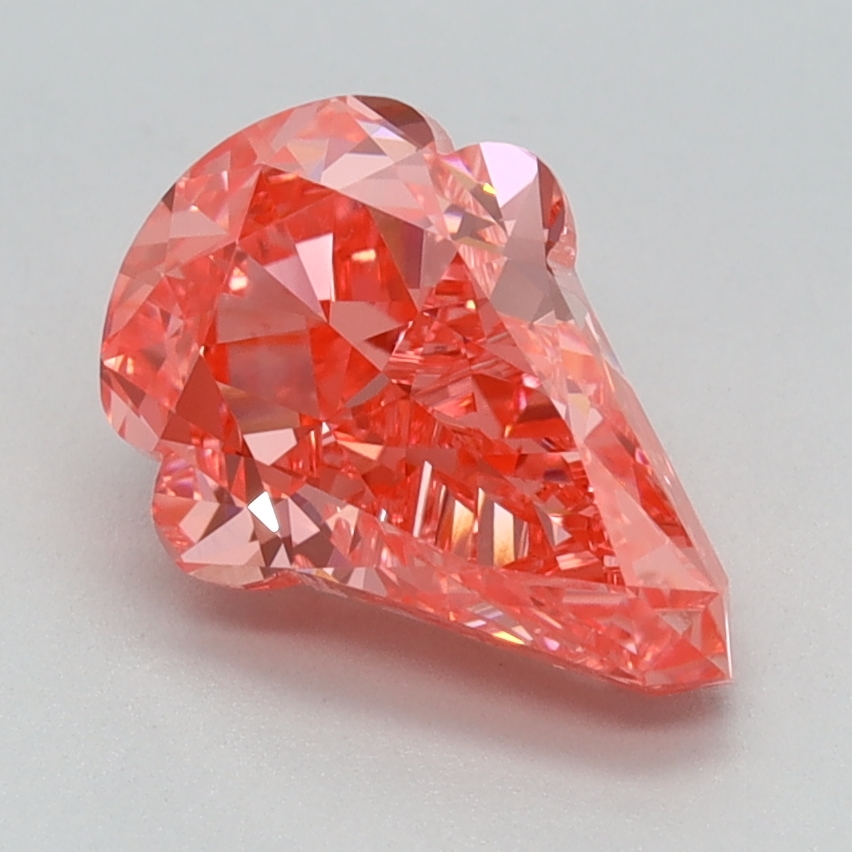 1.78 carat Fancy Vivid Pink Icecream lab grown diamond, VVS2, IGI certified
