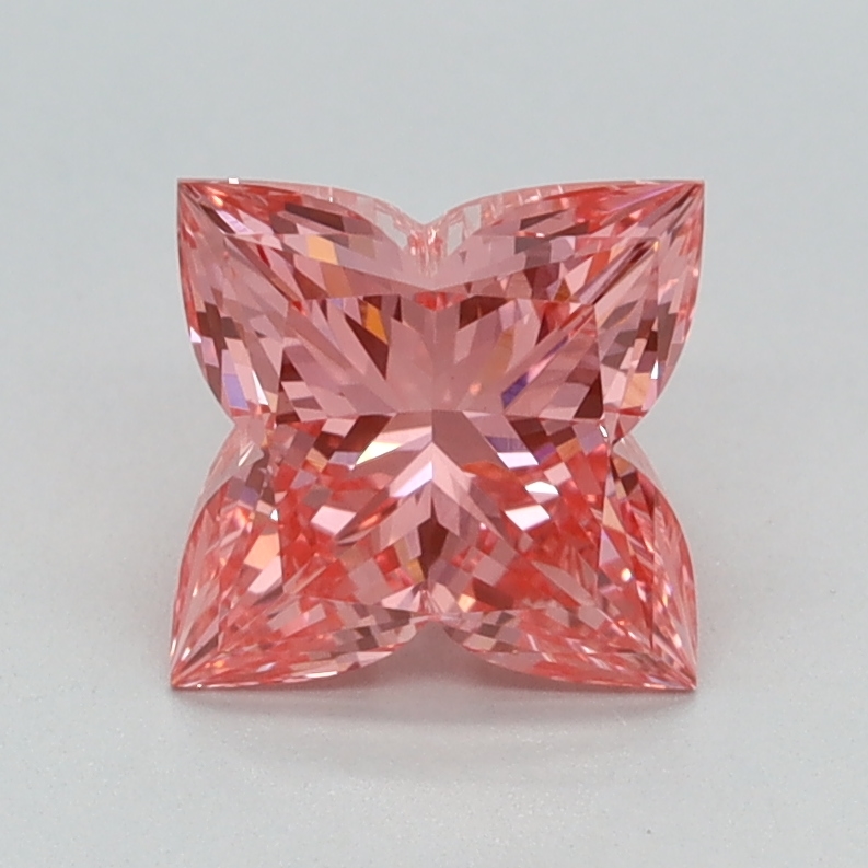 1.17 carat Fancy Vivid Pink Lily Cut lab grown diamond, VVS2, IGI certified