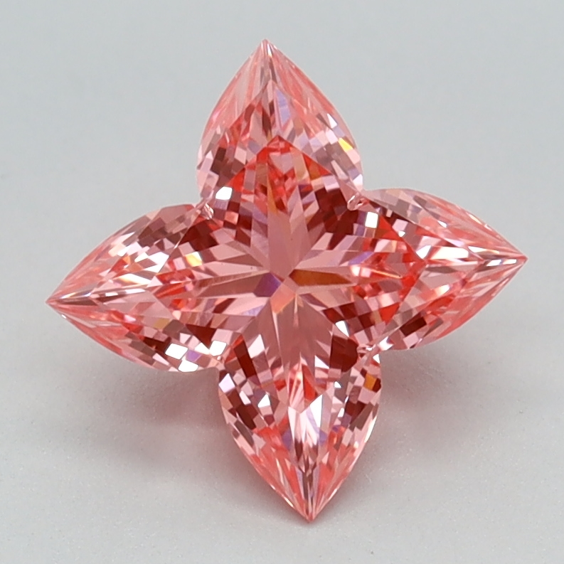 1.16 carat Fancy Vivid Pink Lily Cut lab grown diamond, VS1, IGI certified