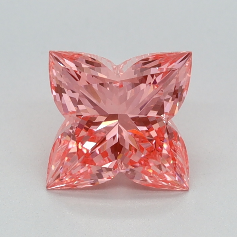 1.14 carat Fancy Vivid Pink Lily Cut lab grown diamond, VVS2, IGI certified