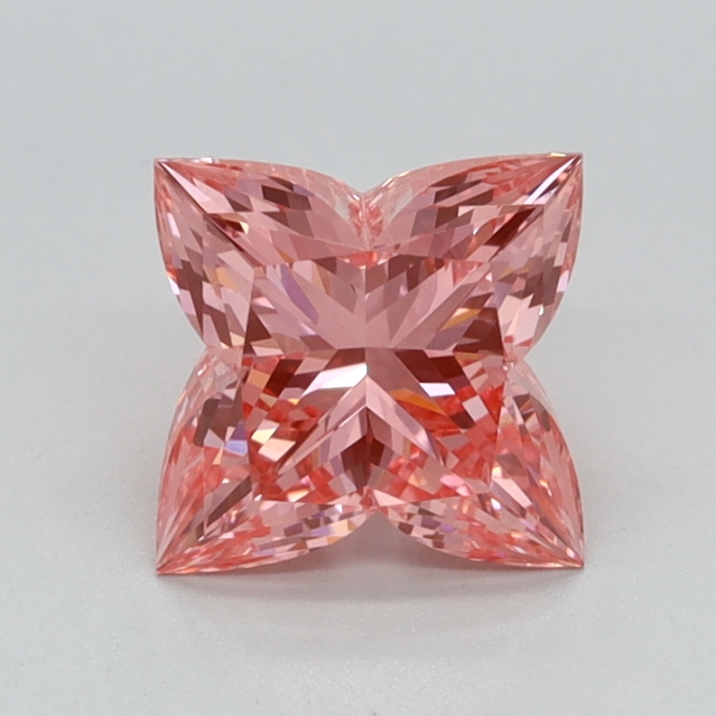 1.14 carat Fancy Vivid Pink Lily Cut lab grown diamond, VVS2, IGI certified