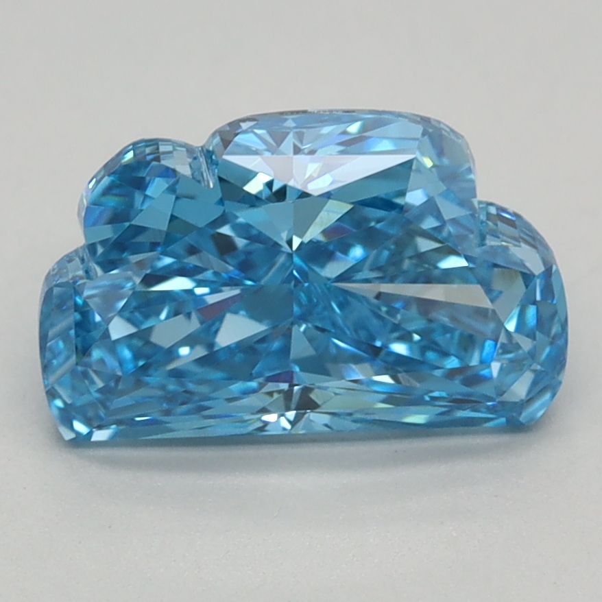 1.26 carat Fancy Vivid Blue Cloud lab grown diamond, VVS2, IGI certified