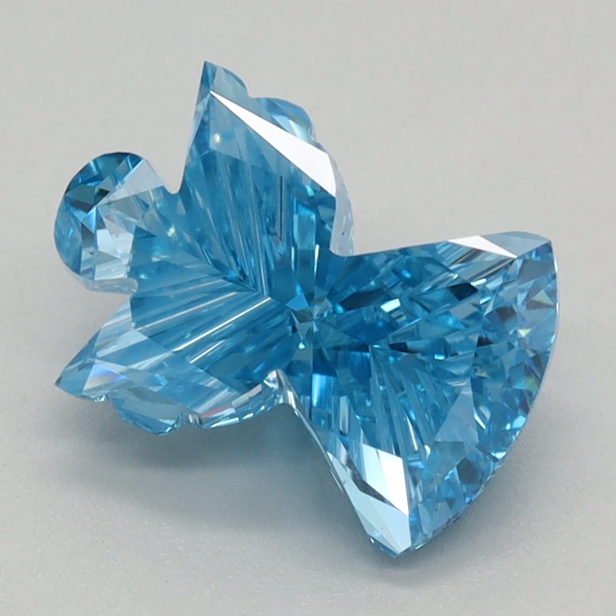 1.13 carat Fancy Vivid Blue Other lab grown diamond, VS1, IGI certified